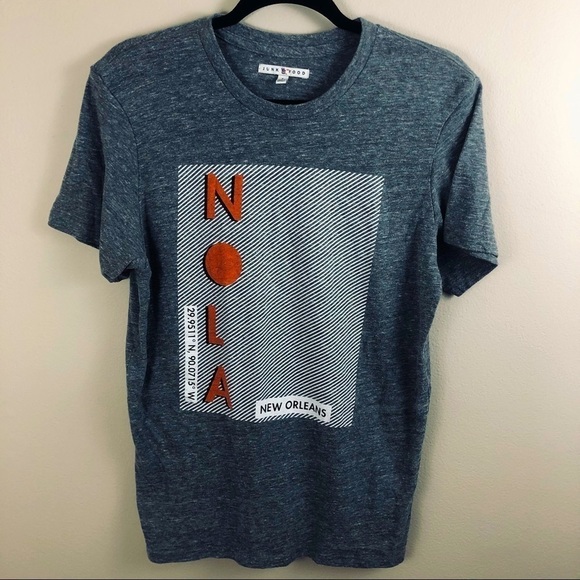 Junk Food brand Nola gray graphic tee men’s size small - Picture 1 of 4